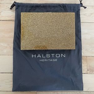 Halston Purse, gold/glitter